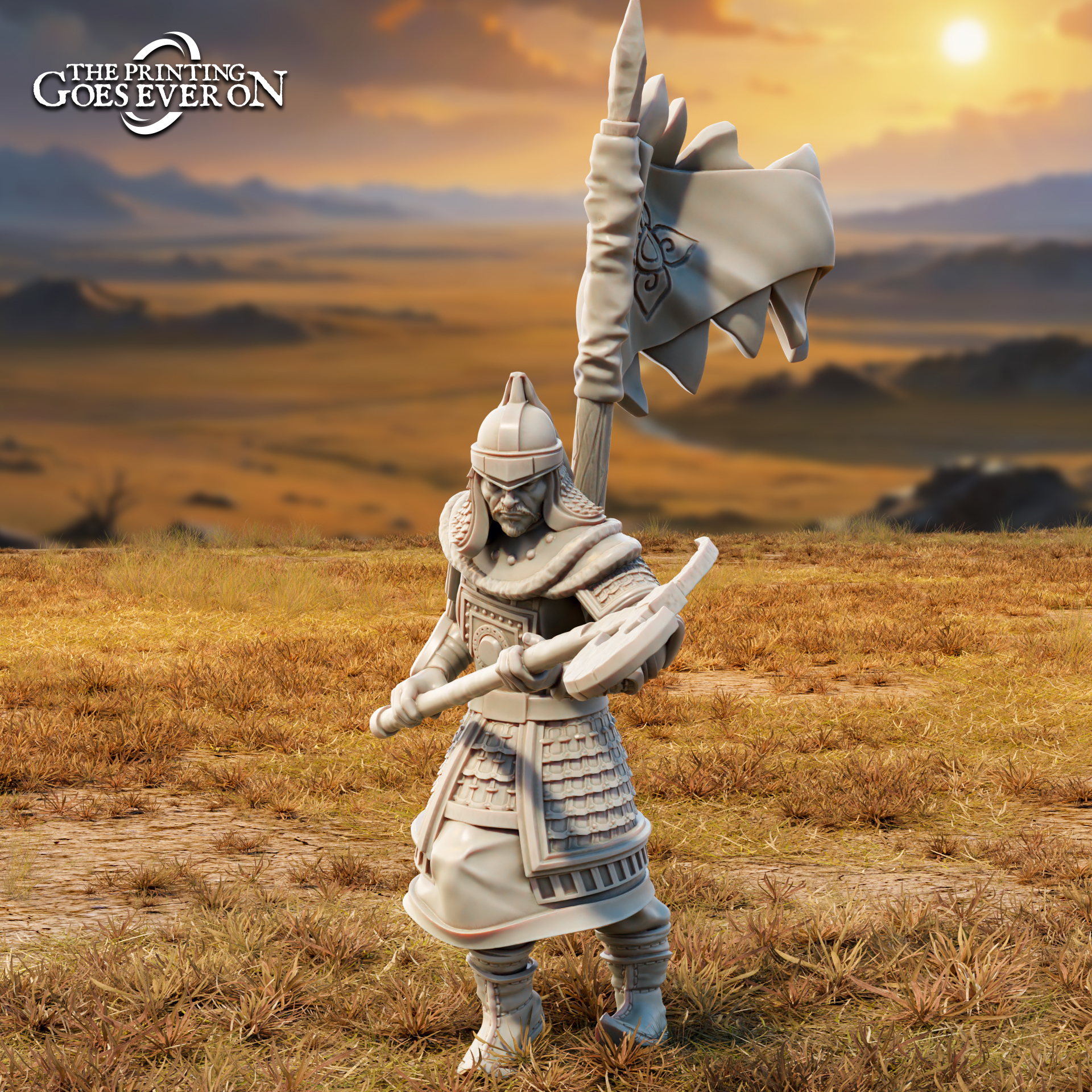 Golden Khanate Warrior - B - Presupported